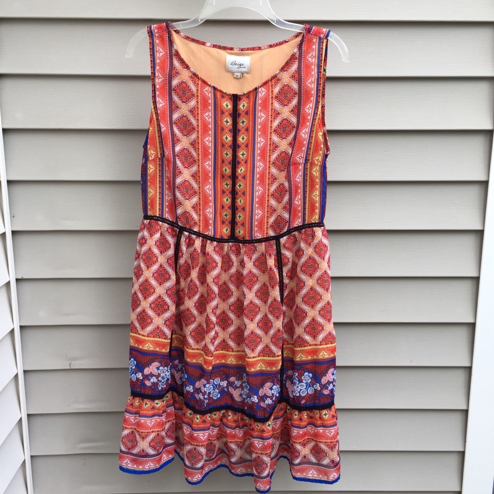 Beige by eci dress size 14